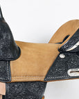 Hilason Western Horse Treeless Trail Barrel American Leather Saddle