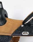 Hilason Western Horse Treeless Trail Barrel American Leather Saddle