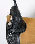 Hilason Western Horse Treeless Trail Barrel American Leather Saddle