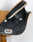 Hilason Western Horse Treeless Trail Barrel American Leather Saddle