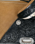 Hilason Western Horse Treeless Trail Barrel American Leather Saddle