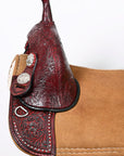Hilason Western Horse American Leather Trail Barrel Racing Saddle