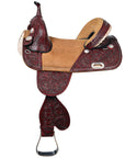 Hilason Western Horse American Leather Trail Barrel Racing Saddle
