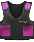 Hilason Junior Youth Bull Riding Pro Rodeo Leather Protective Vest Chaps