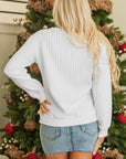 Merry And Bright Knit Pullover Sweatshirt