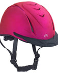 Ovation Metallic Schooler Lightweight Helmet Fuchsia