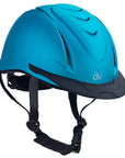 Ovation Metallic Schooler Lightweight Low Profile Helmet Teal