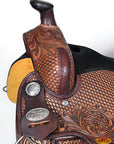 Western Horse Saddle American Leather Ranch Roping Cowboy Hilason