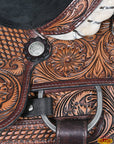 Western Horse Saddle American Leather Ranch Roping Cowboy Hilason