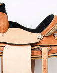 Western Horse Saddle American Leather Ranch Roping Cowboy Hilason