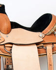 Western Horse Saddle American Leather Ranch Roping Cowboy Hilason