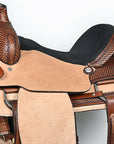 Western Horse Saddle American Leather Ranch Roping Cowboy Hilason