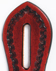 Hilason Western Saddle Repair Leather Cinch Girth Holder Mahogany