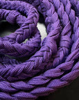 1" X 8Ft Hilason Braided Poly Barrel Reins Horse Racing Flat Grip Knots