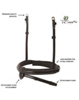 Replacement Noseband of ExionPro Designer Stitched Mono Crown Piece Snaffle Bridle