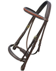 ExionPro Net Braided Browband & Dressage Bridle with Web Reins