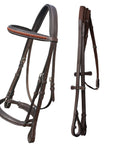 ExionPro Net Braided Browband & Dressage Bridle with Web Reins