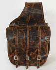 HILASON Western Leather Horse Saddle Bag For Trail