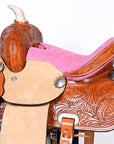 12 In Western Kids Youth Children Miniature Pony Saddle Leather Trail Tack