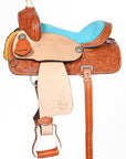 Comfytack Western Kids Youth Children Miniature Pony Saddle Leather Trail Tack