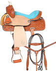 Comfytack Western Kids Youth Children Miniature Pony Saddle Leather Trail Tack