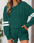 Varsity Stripe Sweatshirt and Short Set