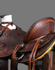 Western Horse Wade Saddle American Leather Ranch Roping Dark Brown