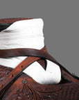 Western Horse Wade Saddle American Leather Ranch Roping Dark Brown