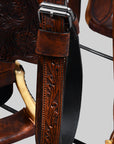 Western Horse Wade Saddle American Leather Ranch Roping Dark Brown