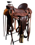 Western Horse Wade Saddle American Leather Ranch Roping Dark Brown