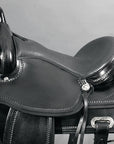 HILASON Western Horse Saddle American Leather Flex Tree Trail & Pleasure Black