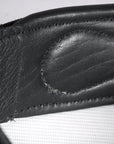 Leather Guitar Bass Strap 3.25" Dual Color Padded Black By Great American