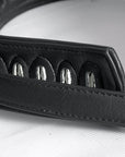 Leather Guitar Bass Strap 3.25" Dual Padded Black By Great American