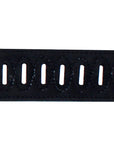 Leather Guitar Bass Strap 3.25" Dual Padded Black By Great American