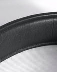 Leather Guitar Bass Strap 3.25" Concho Dual Padded Black Great American
