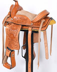 Kids Youth Children Miniature Pony Saddle Leather Pleasure Western Comfytack
