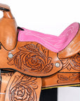 8 In Kids Youth Children Miniature Pony Saddle Leather Pleasure Western Comfytack