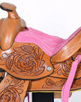 8 In Kids Youth Children Miniature Pony Saddle Leather Pleasure Western Comfytack