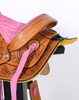 8 In Kids Youth Children Miniature Pony Saddle Leather Pleasure Western Comfytack