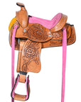 Comfytack Kids Youth Children Miniature Pony Saddle Leather Pleasure Western