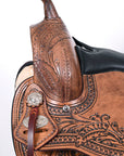 HILASON Western Horse Saddle American Leather Flex Tree Trail & Pleasure Antique Brown | for Horses