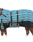 Hilason 1200D Winter Waterproof Horse Turnout Blanket Belly Wrap Turquoise
