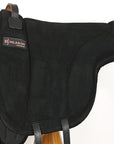 Hilason Horse Bareback Saddle Pad Anti Slip Base Suede Leather Brown