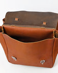 HILASON Western Leather Horse Saddle Bag For Trail