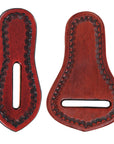 Hilason Western Saddle Repair Leather 1 Latigo Carrier 1 Girth Holder Mahogany