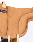 Hilason Horse Bareback Saddle Pad Anti Slip Base Suede Leather Brown