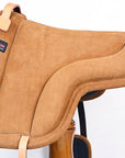 Hilason Horse Bareback Saddle Pad Anti Slip Base Suede Leather Brown