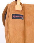 Hilason Horse Bareback Saddle Pad Anti Slip Base Suede Leather Brown