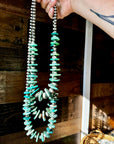 28 inch - NFR collection - sterling silver and turquoise