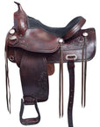 Western Horse Saddle American Leather Treeless Trail Pleasure Hilason